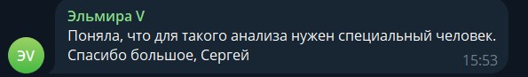 Отзыв: Эльмира — для такого анализа нужен специальный человек